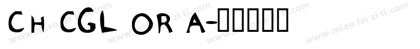 CHICGL ORIA字体转换